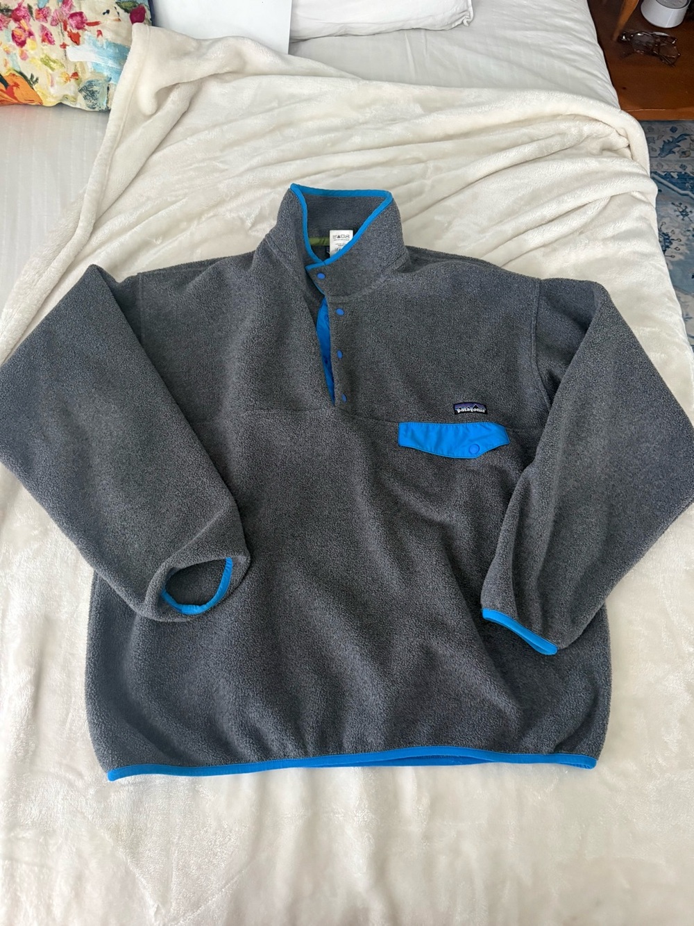 Patagonia Men’s Synchilla Snap Pulliver. Large